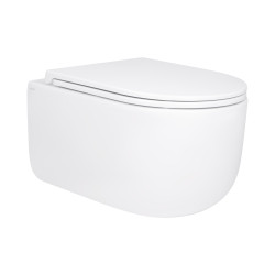 Унітаз підвісний Qtap Taurus безободковий з сидінням Soft-close QT2433084EUQW