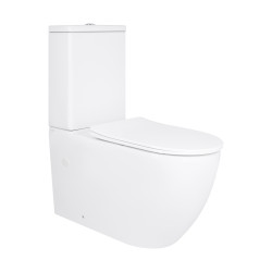 Унітаз підлоговий Qtap Grand Ultra Quiet безобідковий з сидінням Soft-close WHITE QT26228301W