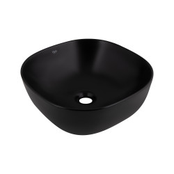 Раковина-чаша Qtap Kolibri 410x410x150 Matt black QT10112144MBMBN