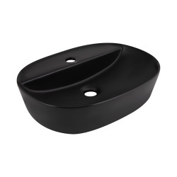 Раковина-чаша Qtap Scorpio 500х385х120 Matt black QT146533MB